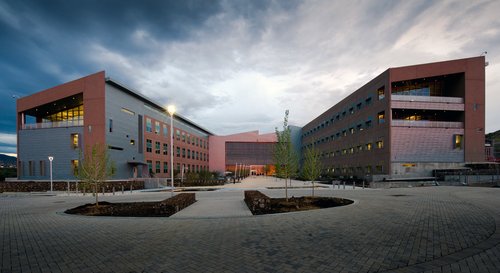 The Research Support Facilities (RSF) in Golden, Colorado. Photo courtesy of NREL, credit: Dennis Schroeder. 